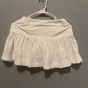 L’ETOILE SPORT eylet‎ detail skort in white size xs